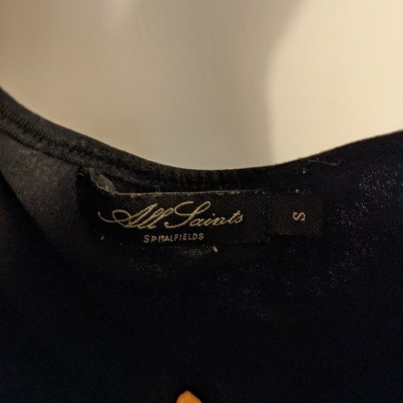 All Saints Black Embroidered Tank - Picture 4 of 4